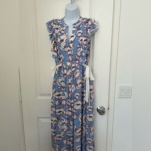 NWT Ted Baker Blue Maxi Dress Size 1